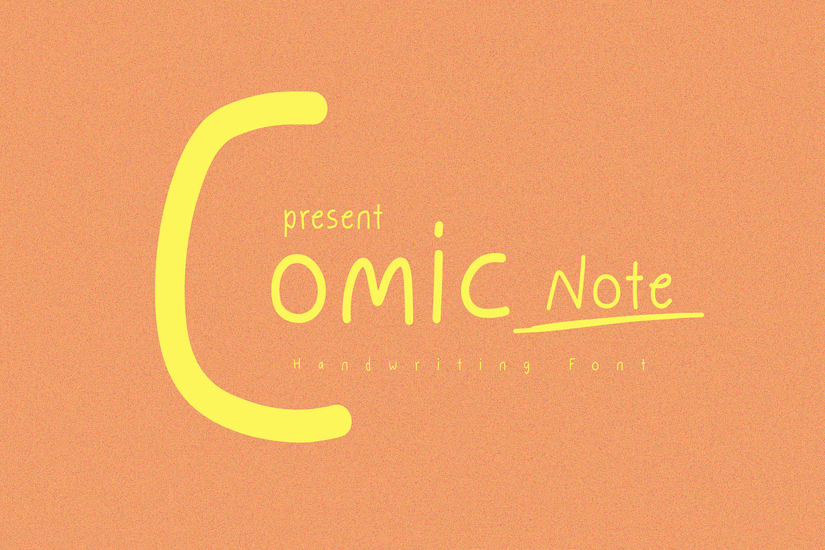 Comic Note a Handwriting Font, a Handwritten Font by Tera Asset Garage (Photo 1 of 7)