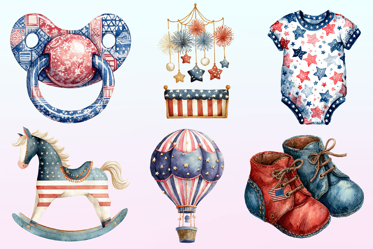 4th of July Baby Nursery Sublimation, a Graphic by CitraGraphics (Photo 2 of 4)
