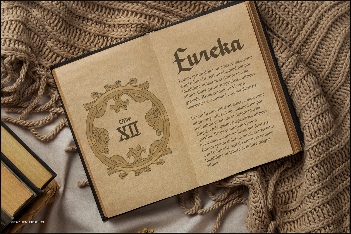 Dicaten | Blackletter Font, a Blackletter Font by Denustudios (Photo 9 of 12)