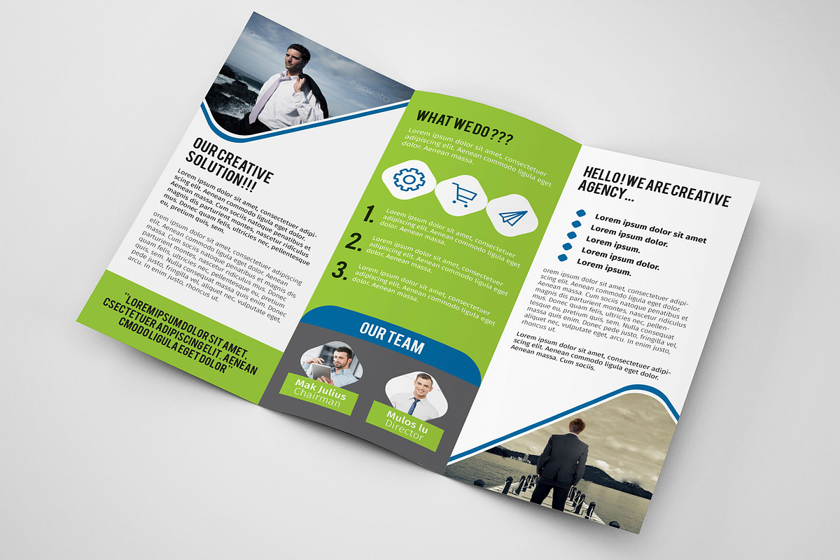 Business Trifold Brochure, a Brochure Template by ZAAS (Photo 3 of 6)
