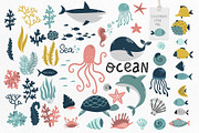 Cute animals. Underwater World, a Background Graphic by Noli Molly Store (Thumbnail 2 of 12)