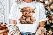 Whimsical Easter Highland Cow Clipar, an Illustration by Sublimation Artist (Thumbnail 5 of 5)