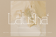 Latisha - Modern Classy Serif Font, a Serif Font by overlaytemplates (Thumbnail 1 of 5)