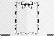 Bow Frame SVG PNG Bundle, an Illustration by Actual Pixel (Thumbnail 13 of 19)