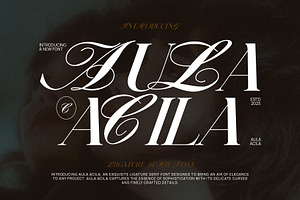 Aula Acila Elegant & Premium Serif