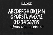 Burdock - Modern Letterpress Font, a Sans Serif Font by Graphicfresh (Thumbnail 6 of 8)