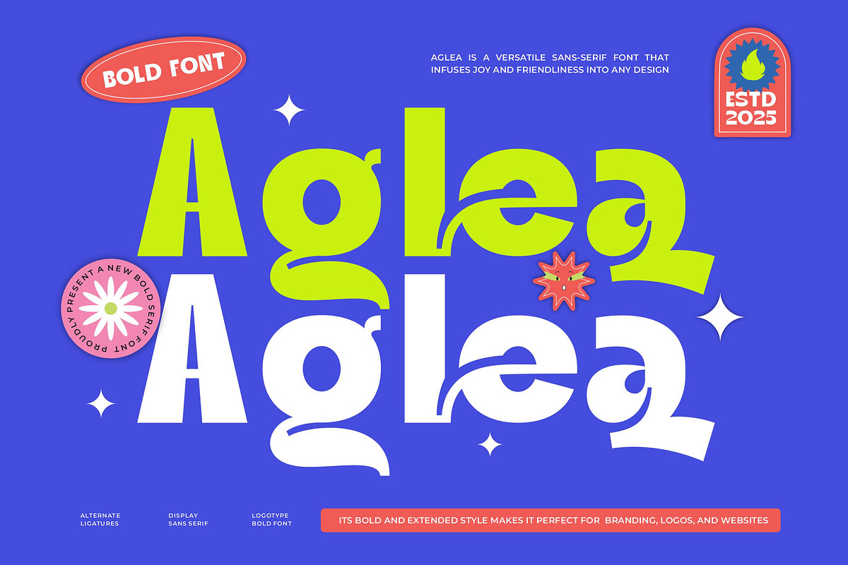 Aglea || Modern Bold Sans Serif Font, a Sans Serif Font by Ermedia Studio (Photo 1 of 10)