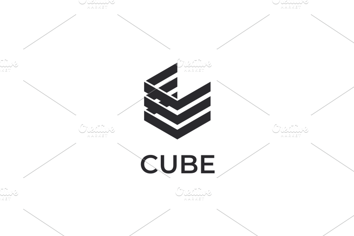 Abstract Layered Corner Cube Logo, a Branding & Logo Template by yopie (Photo 4 of 4)