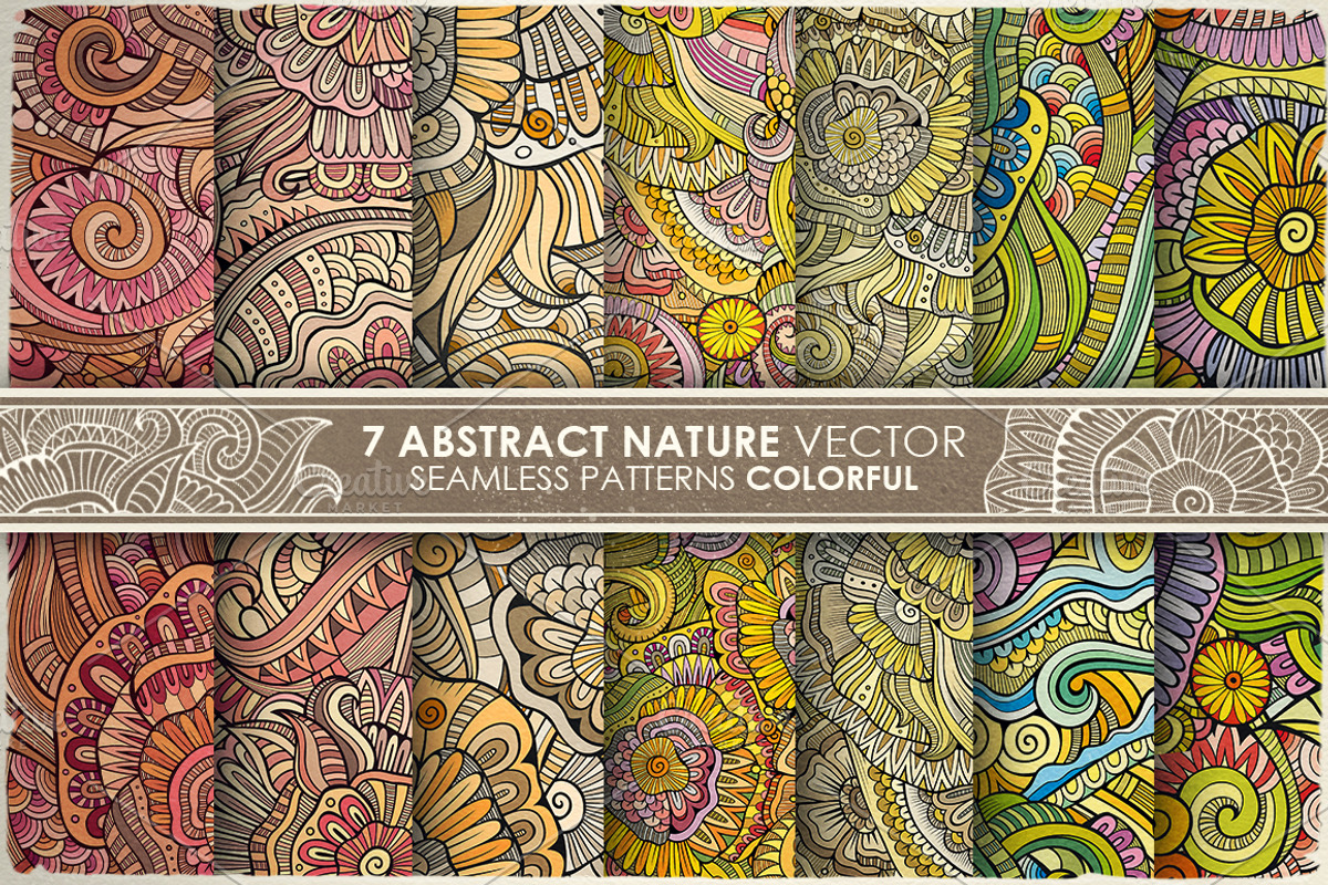 Floral Ethnic Seamless Patterns, a Pattern Graphic by BALABOLKA (Photo 3 of 6)