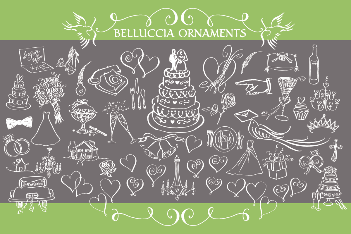 Belluccia Hand Drawn Ornaments preview 2