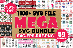 2600 Mega SVG Bundle Cut Files