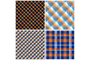 Blue and Orange Plaid Patterns, an Illustration by DreamPrint404 (Thumbnail 3 of 5)