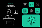 Banking Icon Art Set, an Outline Icon by Prosymbols (Thumbnail 5 of 8)