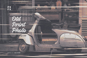 Old Print Photo Effect