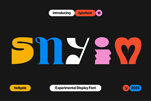 Shyim Experimental Display Font
