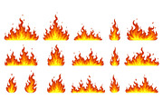 Set of multiple stylized flames, an Object Illustration by Woters little shop (Thumbnail 2 of 7)