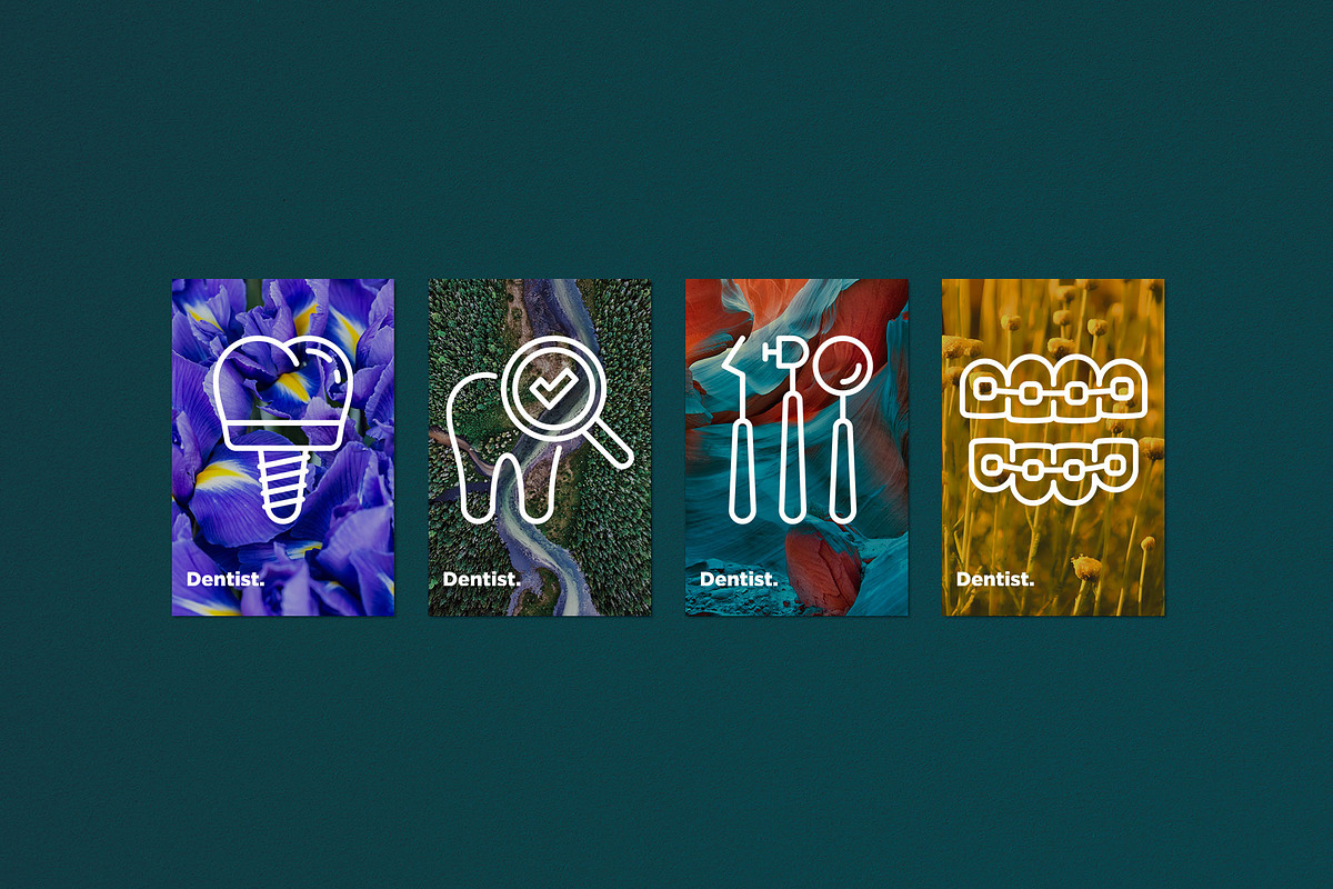 Dentist  | 16 Thin Line Icons Set, an Outline Icon by Alex Blogoodf (Photo 12 of 15)