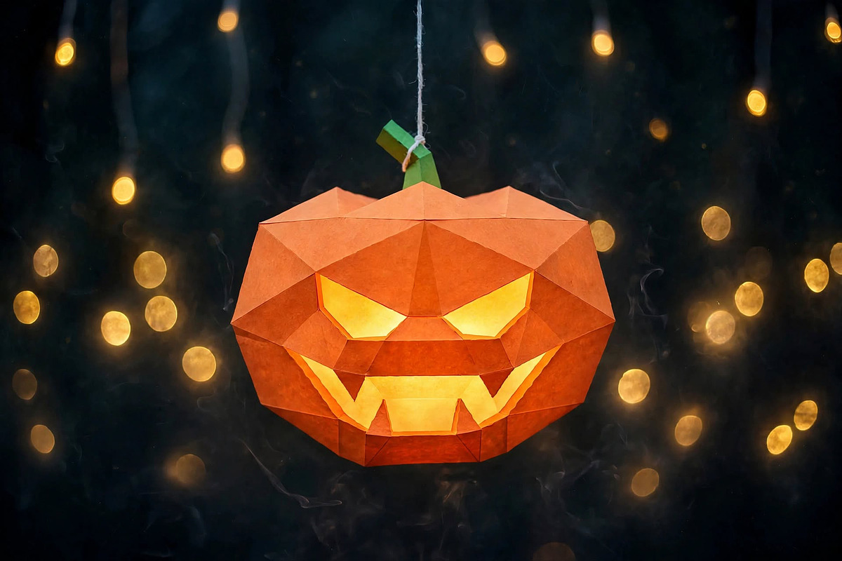 Halloween Pumpkin - 3d papercraft, a Card Template by PAPER amaze (Photo 7 of 7)