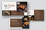 La Testa Coffee & Bakery Powerpoint, a Presentation Template by kerismaker (Thumbnail 3 of 10)