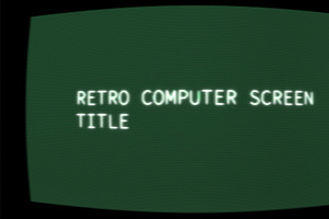 Retro Computer Screen Title AEP