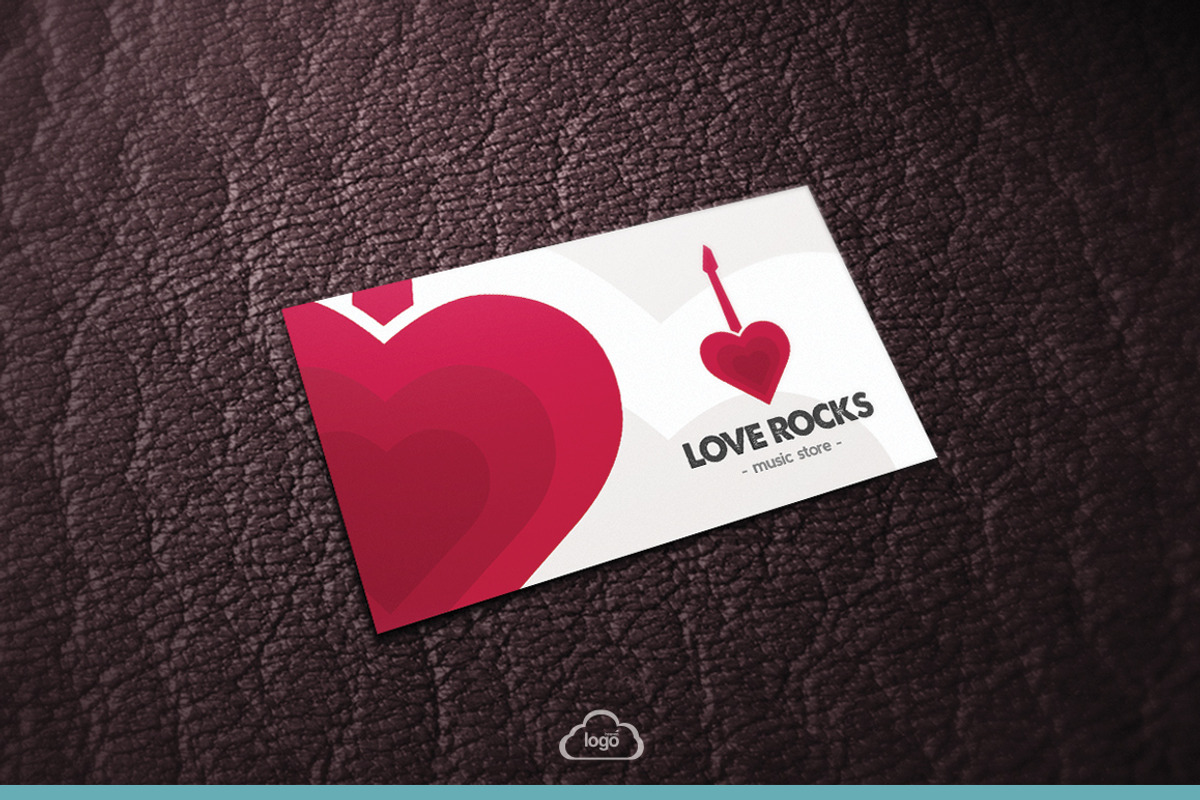 Love Rocks Business Card, a Business Card Template by Logo Heaven (Photo 2 of 5)