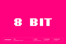 8 Bit - Multilingual Pixel Typeface