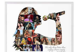 Female Singer Photo Collage