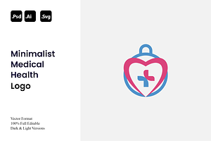 Minimalist Medical Health Logo, a Branding & Logo Template by Luxury Logos