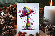 Whimsical Mushroom Clipart Bundle, an Illustration by Dream Creation (Thumbnail 6 of 8)