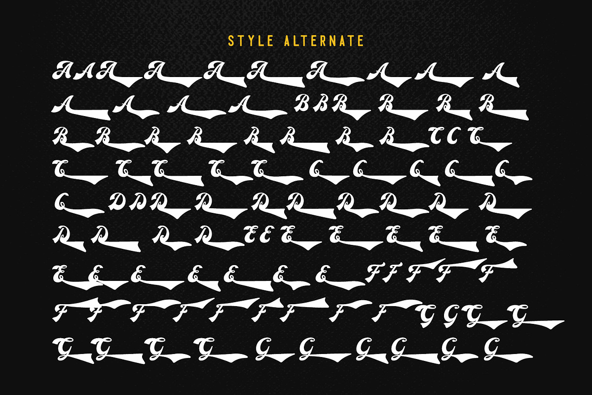 Donatello - new groovy script, a Script Font by madeDeduk (Photo 11 of 16)