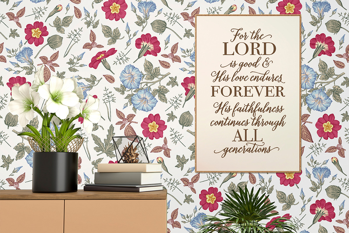 4 Seamless Flowers Primrose Petunia, a Pattern Graphic by Vintage (Photo 11 of 15)
