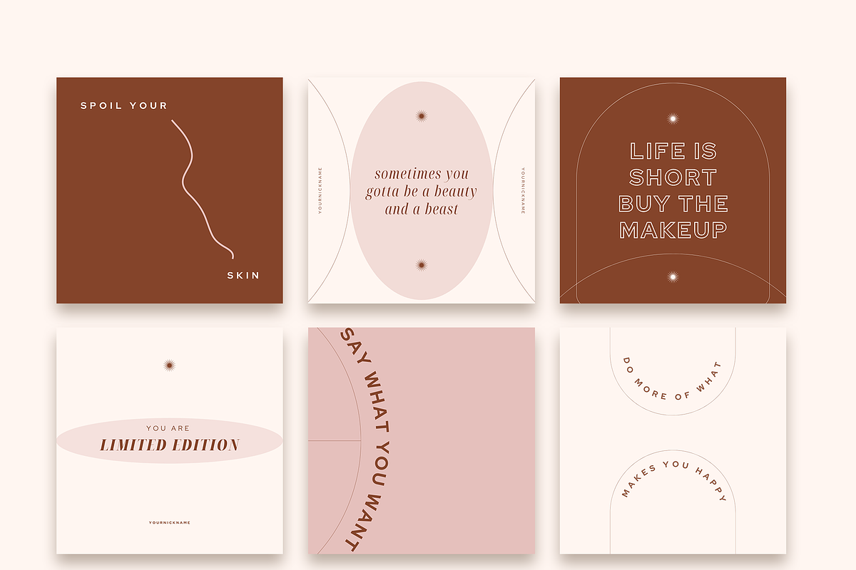 Pink Instagram Quotes, a Social Media Template by Kseniia_Design (Photo 2 of 8)