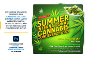 Summer Cannabis Expo Instagram Post, a Social Media Template by The Design For Co. (Thumbnail 3 of 5)