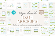 Digital product mockup bundle Canva, a Templates & Theme by Cate Creates (Thumbnail 1 of 7)