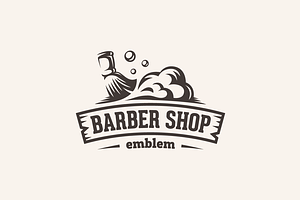 Barber Shop Emblem Template