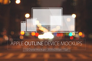 Apple Outline Device Mockups, an iPhone Mockup by Graphicon (Thumbnail 1 of 4)