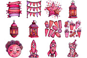 New Year Clipart, a Graphic by CitraGraphics (Thumbnail 4 of 4)