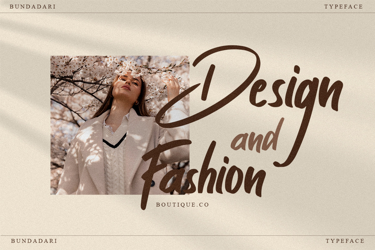 Bundadari - A Modern Handwritten, a Handwritten Font by Samtiv Studio (Photo 2 of 7)