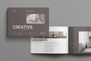 Creative Brochure Template Landscape, a Brochure Template by MassiveCreator (Thumbnail 1 of 8)