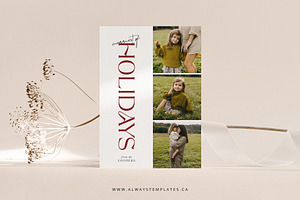 Christmas Card Template CC163