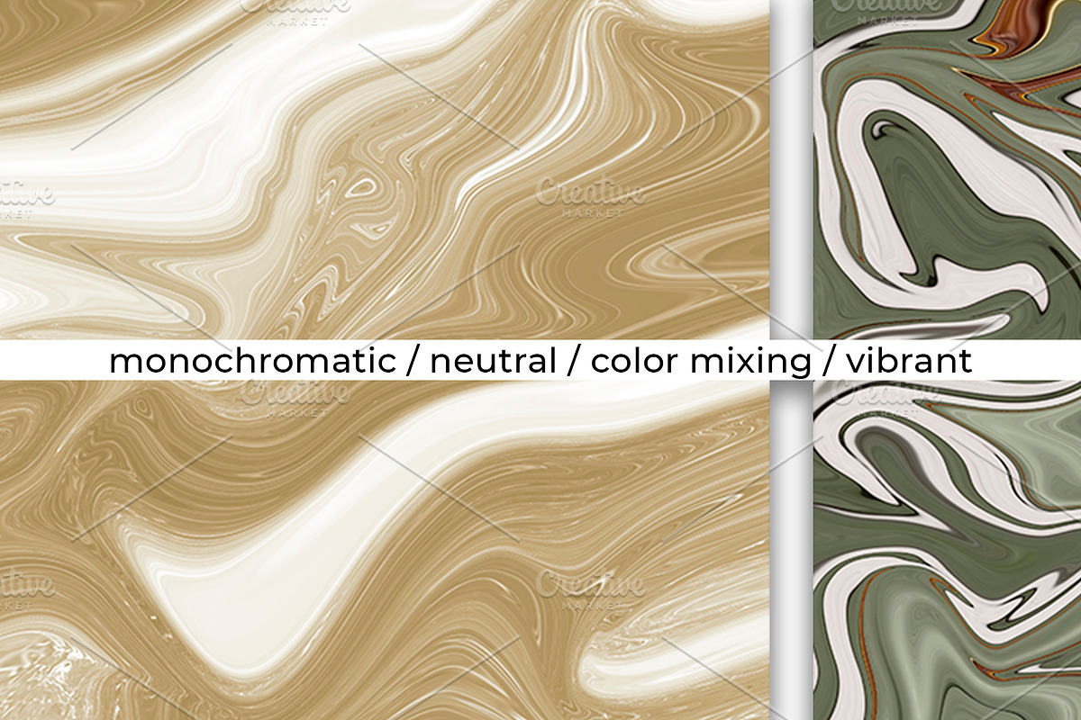 100 Liquid Marble Backgrounds Bundle, an Abstract Photo by bluevan (Photo 4 of 8)