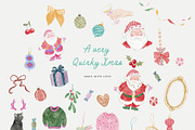 Watercolor christmas quirky holiday, an Object Graphic by Grace Noboa Illustrations (Thumbnail 15 of 20)