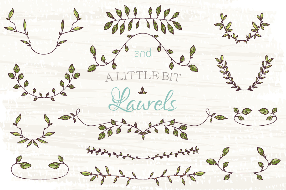 Branches design elements set, a Decorative Illustration by Dreaming_Lucy (Photo 5 of 5)