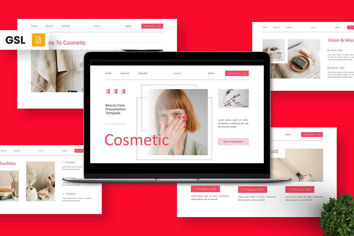 Cosmetic - Beauty Care Google Slide