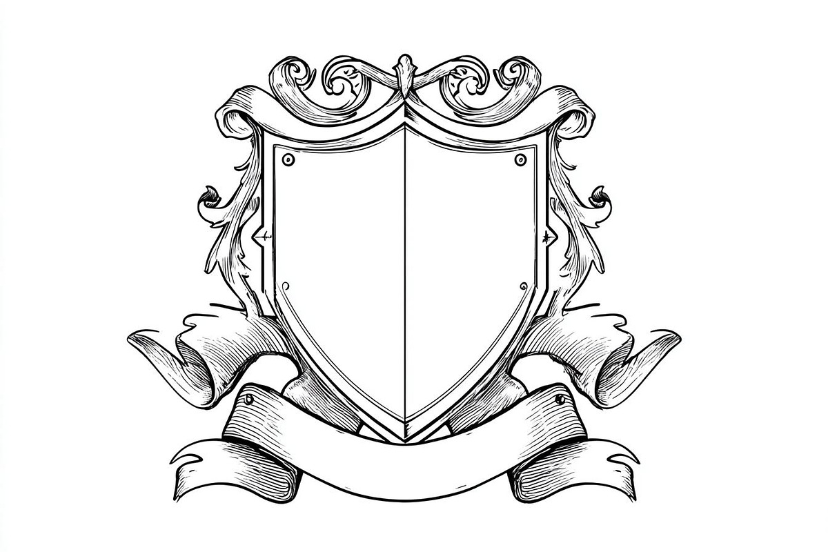 Hand-Drawn Heraldic Shield Vector, an Object Graphic by Creativeshirt (Photo 9 of 10)