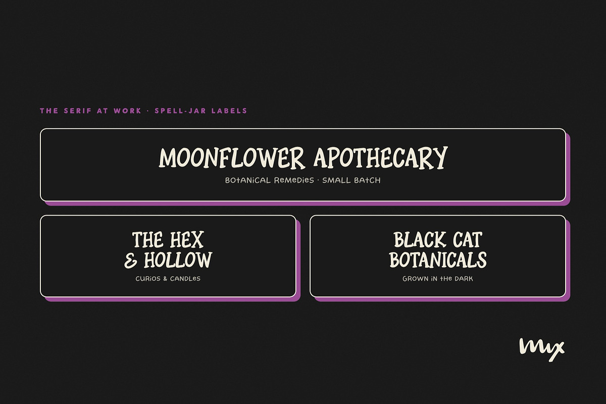 Cauldron Club - A Witchy Font Duo, a Handwritten Font by Mix Fonts (Photo 4 of 12)