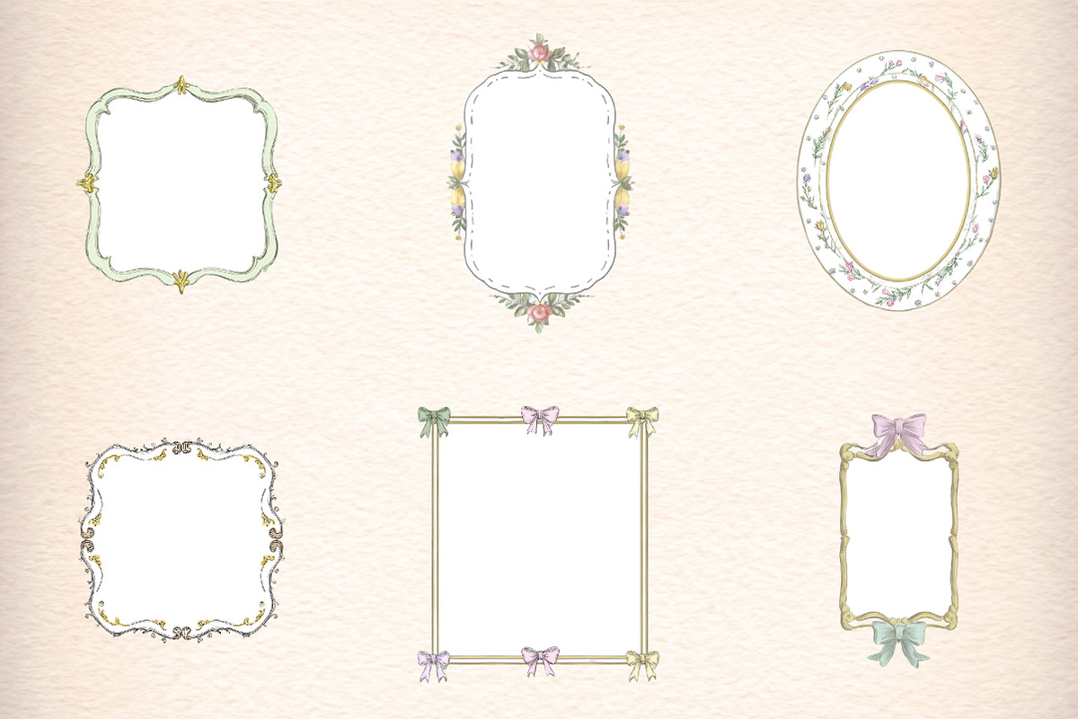 Whimsical Frames Clipart, an Illustration by Digital Artistic99 (Photo 3 of 11)