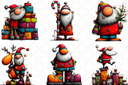 Quirky Santa Clipart, an Illustration by Black Bird Studio (Thumbnail 3 of 5)