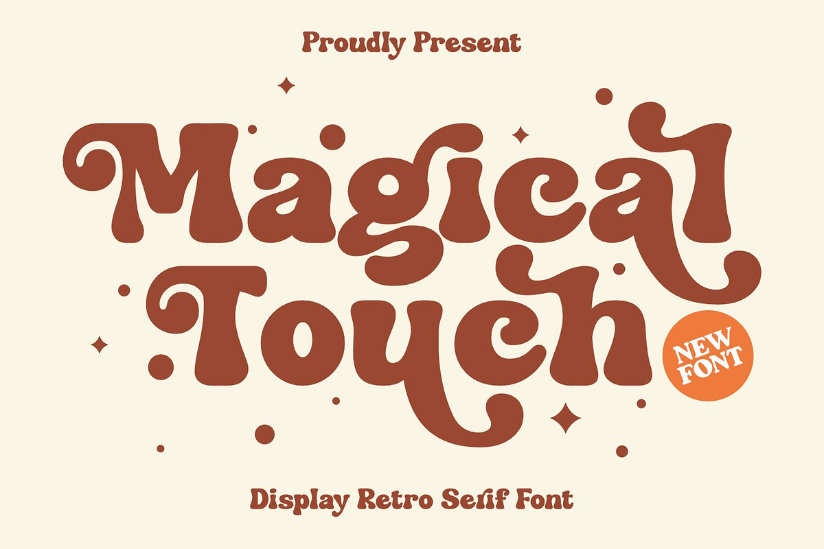 Magical Touch - Retro Serif Font, a Serif Font by Keithzo (Photo 1 of 8)