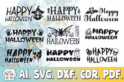 Happy Halloween svg lettering set, an Object Graphic by MegaPrezencik (Thumbnail 1 of 6)